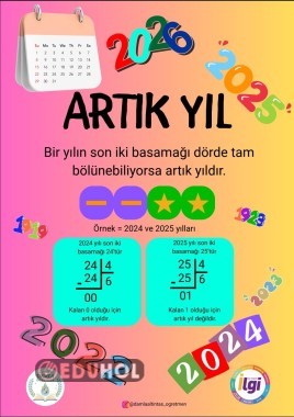 Artık yıl afiş çalışması