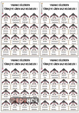 Yabancı dillerden dilimize giren sözcükler