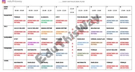 Haftalık Ders Programı