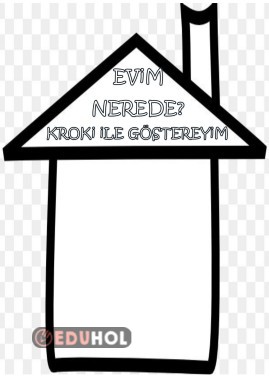 KROKİ ÇİZİYORUM / EVİMİN YERİ
