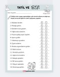 İLK GÜN ETKİNLİĞİ -Tatil ve Ben Anketi