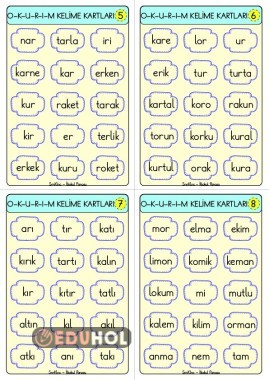 2.Grup Kelime Kartları-2