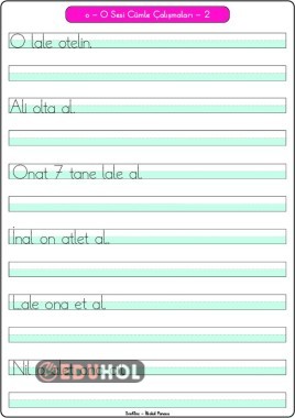 O Sesi Cümle Çalışmaları-2