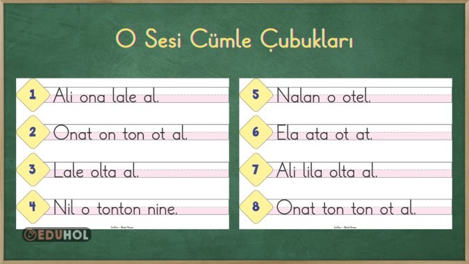 O Sesi Cümle Çubukları