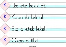 K Sesi Cümle Çubukları-2