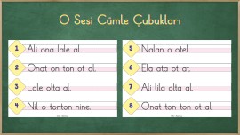 O Sesi Cümle Çubukları