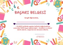 BAŞARI BELGESİ