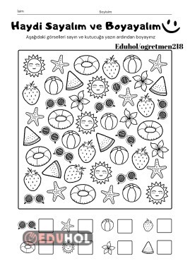 Haydi Sayalım ve Boyayalım etkinliği