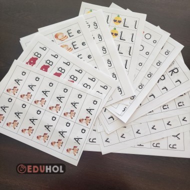 Tüm harfler defter etkinligi