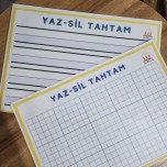 Yeni sisteme göre hazırlanmış yazsil sablonu