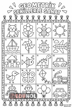 Geometrik şekillerle görsel sanatlar