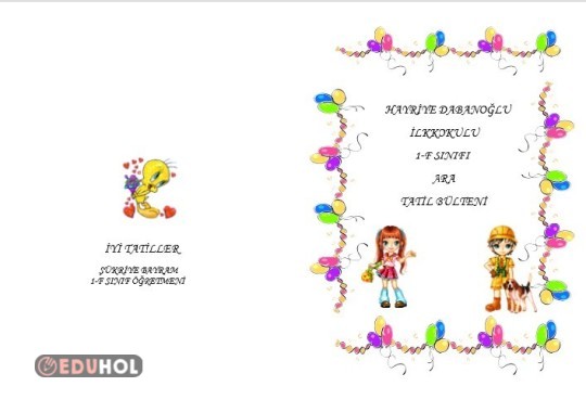 KASIM ARA TATİL BÜLTENİ