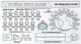 23 Nisan Etknilik BOYA-KES-YAPIŞTIR