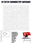29 EKİM BULMACA KELİME AVI