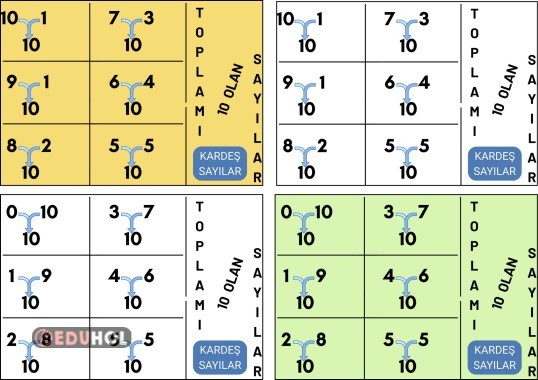 TOPLAMI 10 OLAN SAYILAR
