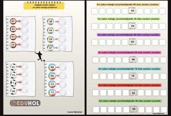 En Yakın Onluğa Yuvarlama