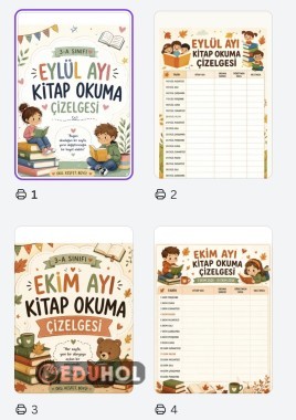 Eylül-Haziran Kitap Okuma Defteri