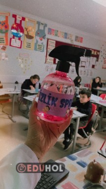 Sınıf İçin Sessizlik Spreyi Etiketi