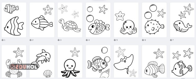 DENİZ CANLILARI GÖRSEL SANATLAR