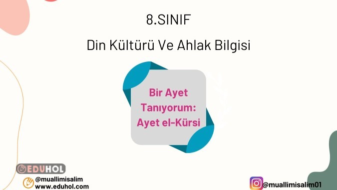 Din Kültürü-Ayet el-Kürsi