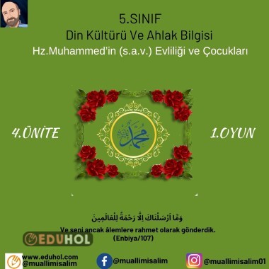 Din Kültürü-Hz.Muhammed'in (s.a.v.) Evliliği ve Çocukları