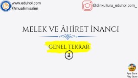 Melek ve Âhiret İnancı-2