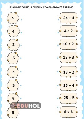 bölme işlemi alıştırmalar
