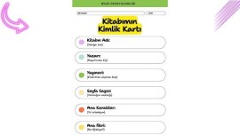 Kitap Kimlik Kartı - Bilgi Okuryazarlığı - Pdf