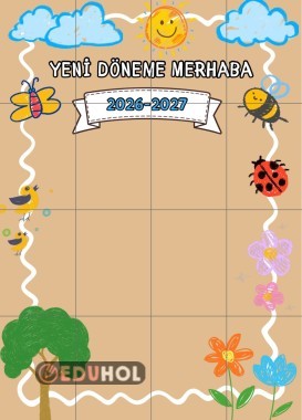 Yeni Döneme Merhaba Panosu Poster Boy (16 A4)