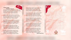 İstiklâl Marşı’mız ve Şehitlerimize Mektup Sayfası