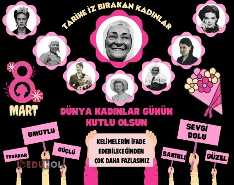8 MART DÜNYA KADINLAR GÜNÜ PANOSU