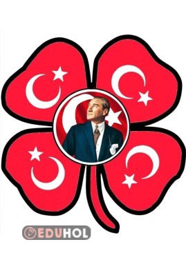 ÇİFT TARAFLI ATATÜRK RESİMLİ CAM SÜSÜ