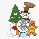 4LÜ İYİ TATİLLER KARNE SÜSÜ