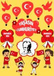 YAŞASIN CUMHURİYET Adlı Sınıf Kapı Süsü