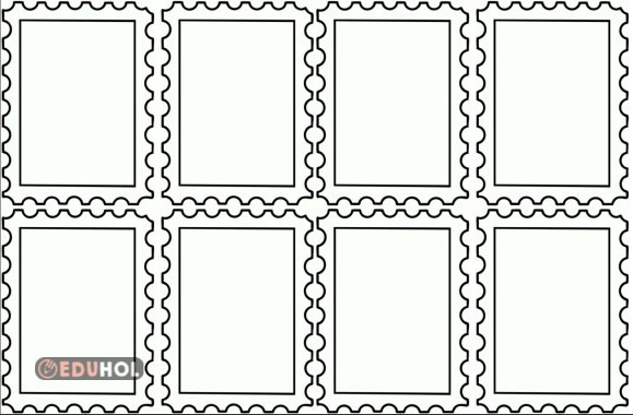 Pul Tasarımı Şablonu 23 Nisan