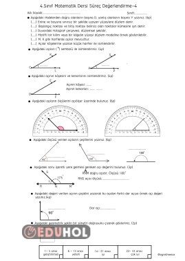 MATEMATİK DERSİ SÜREÇ DEĞERLENDİRME-4