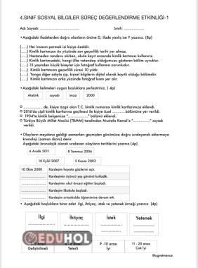 Sosyal Bilgiler Süreç Değerlendirme-1