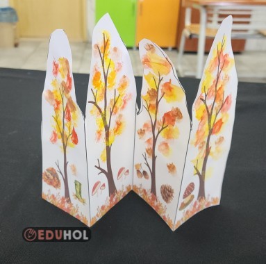 3 boyutlu sonbahar ormanı