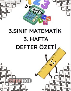 Matematik 3.hafta defter özeti
