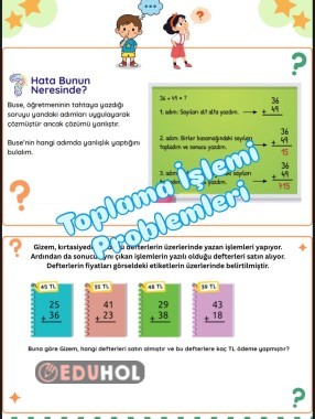 Toplama işlemi problemleri (Yeni Nesil)