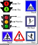 Trafik Kuralları ve Trafik İşaretleri İnteraktif Defter Etkinliği
