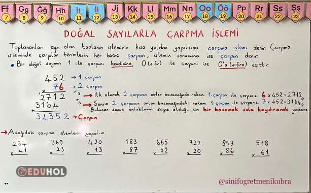 4. Sınıf 11. Hafta Ders Notları