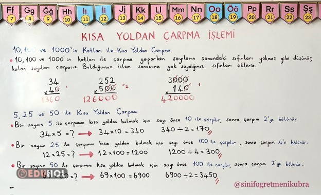 4. Sınıf 12. Hafta Ders Notları