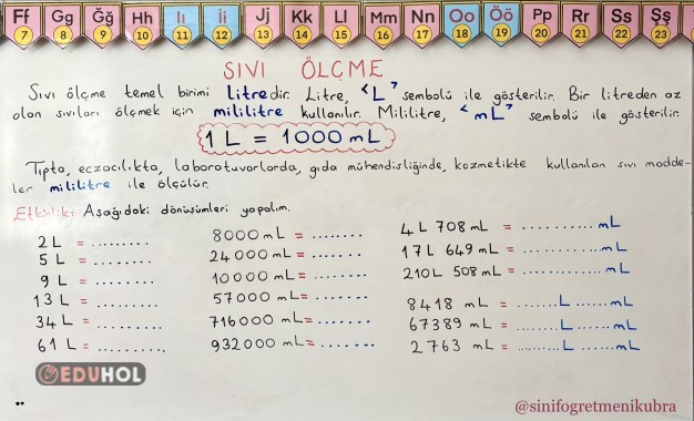 4. Sınıf 34. Hafta Ders Notları