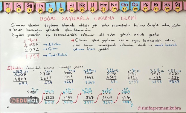4. Sınıf 5. Hafta Ders Notları