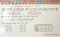 4. Sınıf 7. Hafta Ders Notları