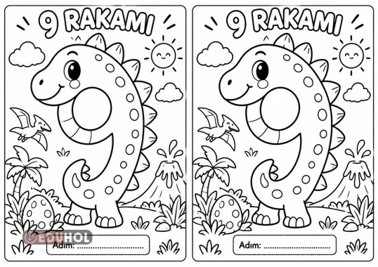 9 RAKAMI BOYAMA ÇALIŞMASI