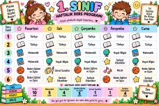 1. SINIF DOLU DERS PROGRAMI