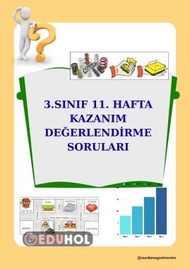 3. SINIF 11. HAFTA KAZANIM DEĞERLENDİRME SORULARI