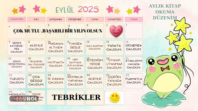 AYLIK OKUMA DÜZENİ